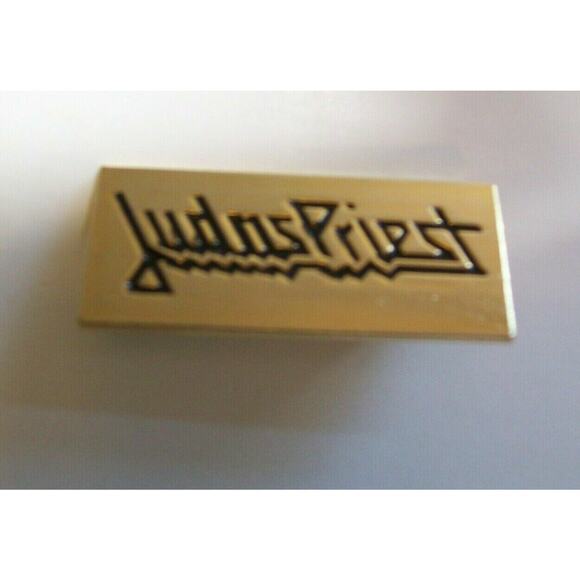 Judas Priest Vintage 1970s Heavy Metal Pinback Badge Button Pin NOS Band Logo - Picture 7 of 8